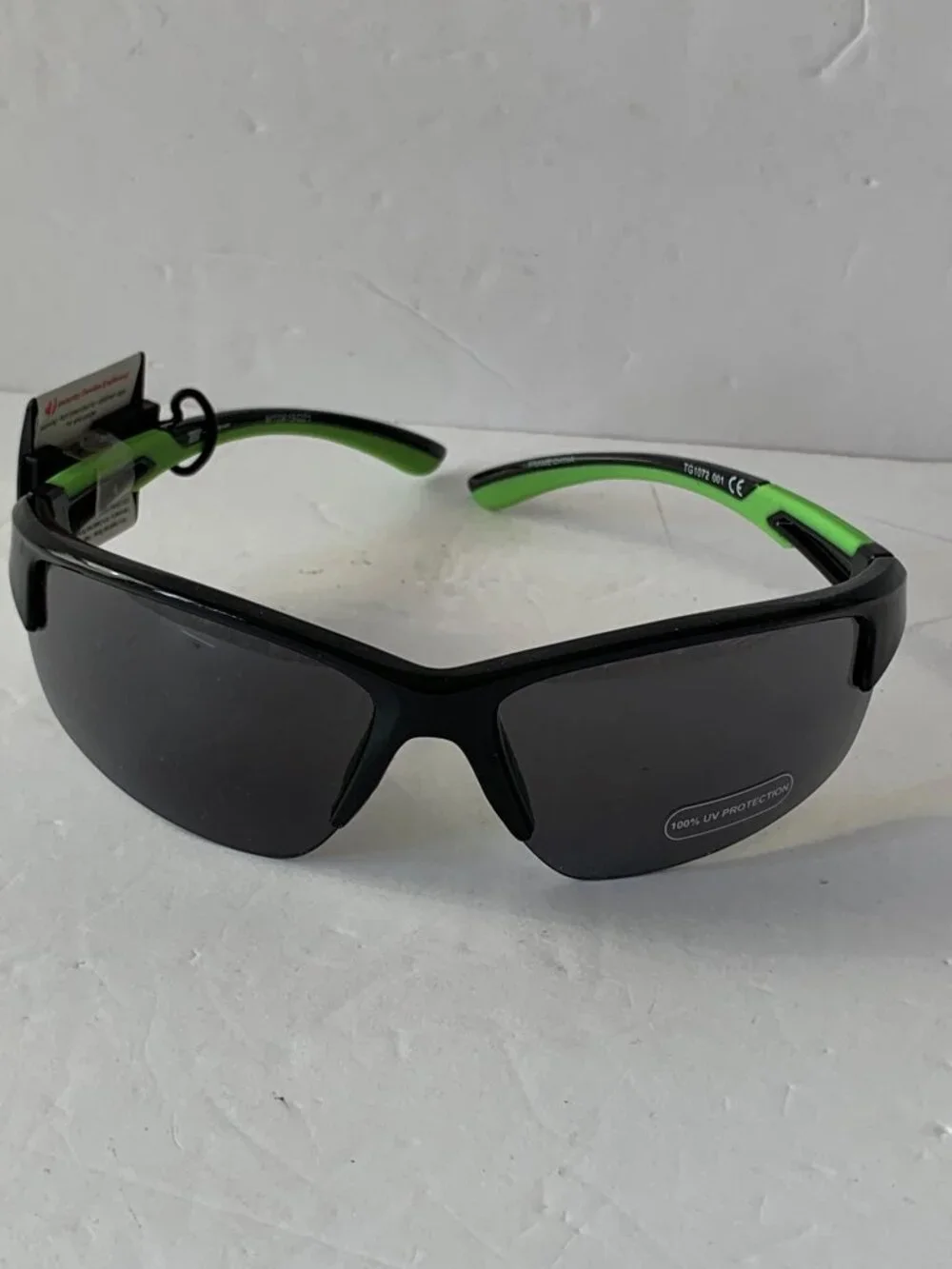 TEK GEAR SUNGLASSES BLACK/LIME 100% UV PROTECTION NEW MTG61SG21
